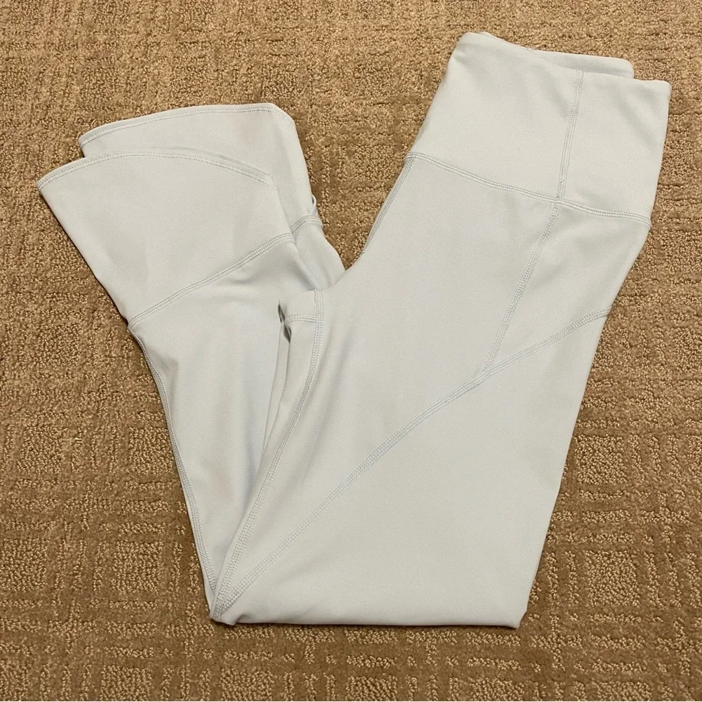 {Free People Movement} High Rise Legging Sanctuary Ruffle Cuff | Pale Blue - S